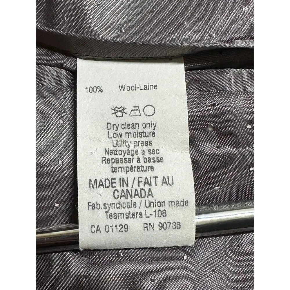 Calvin Klein Suit Jacket Mens 42R Gray Pinstripe 100% Wool Sport‎ Coat Blazer